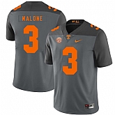 Tennessee Volunteers 3 Josh Malone Gray Nike College Football Jersey Dzhi,baseball caps,new era cap wholesale,wholesale hats